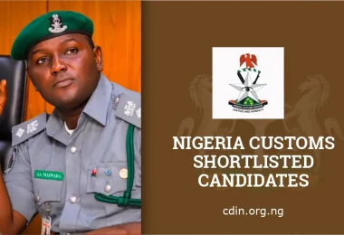 Nigeria Customs Shortlisted Candidates