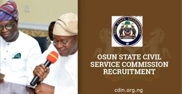 Osun State Civil Service Commission Recruitment