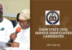 Osun State Civil Service Shortlisted Candidates