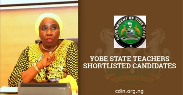 Yobe State Teachers Shortlisted Candidates