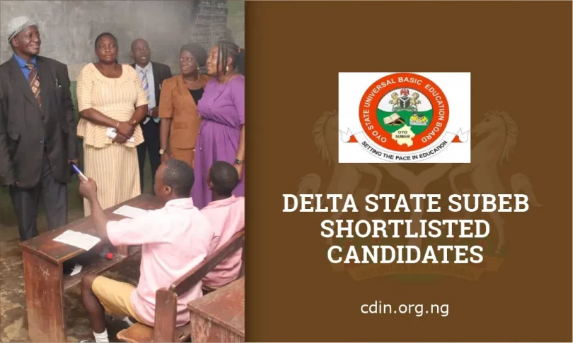 Delta State SUBEB Shortlisted Candidates